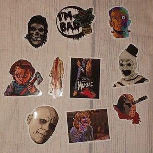 NEW_ 10 Piece Sticker Bundle - Horror Theme